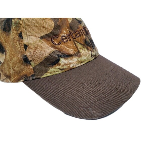 CertainTeed Cap Hat Brown Hunting Fall Adjustable Camouflage Tree Deer Oak Maple - Picture 5 of 8